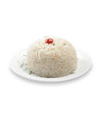 porción de arroz blanco