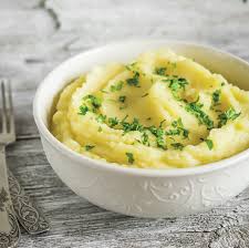 puré verde con queso parmesano