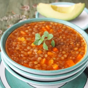 sopa de lentejas