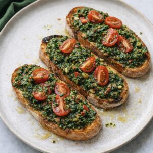 tostas al chimichurri