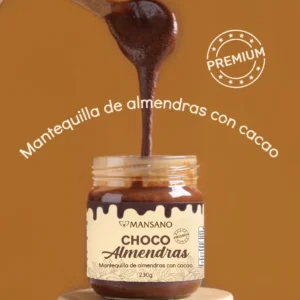 mantequilla de almendras con cacao (230gr)